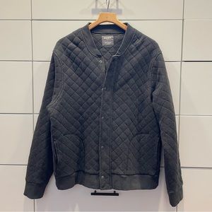 Bonobos Slim Fit Quilted Jacket, Size XL, Charcoal.